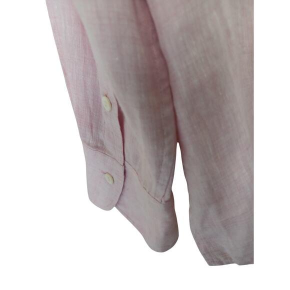 Loro Piana Pink 100% Linen Tunic Top Sz 46 IT (US 10) / Excellent Condition - Picture 14 of 16